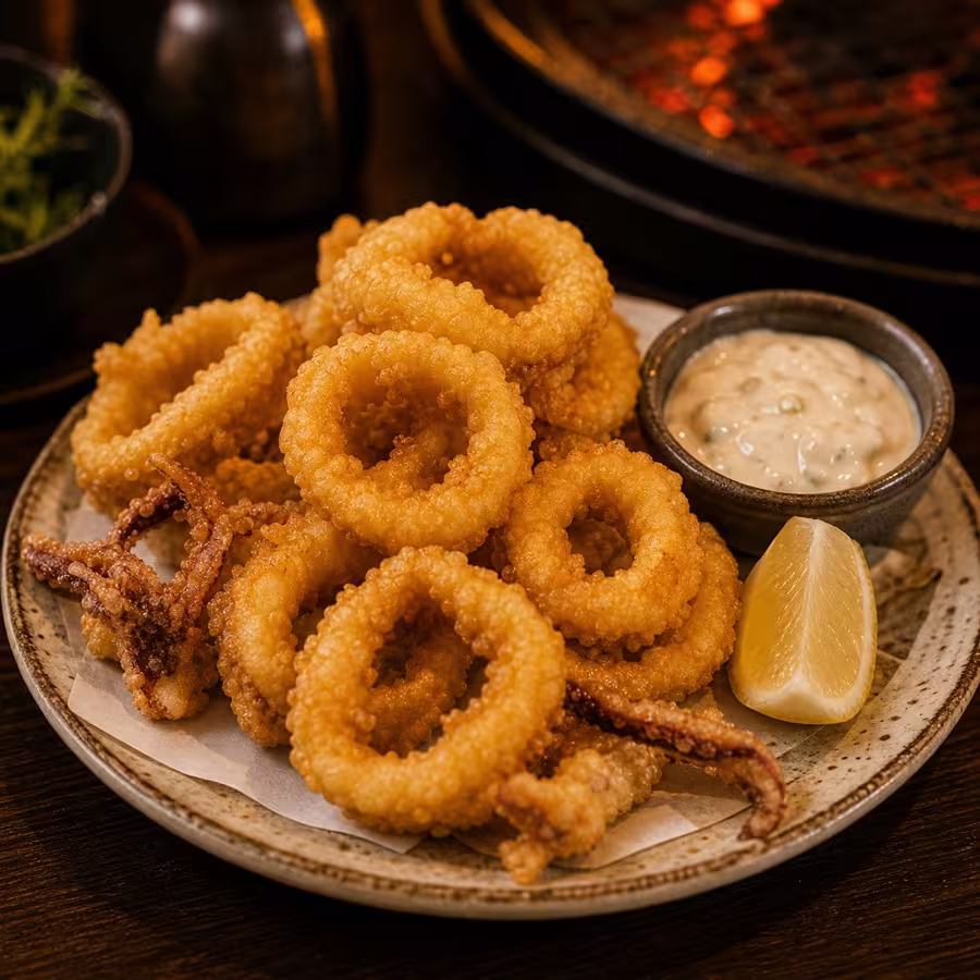 酥炸魷魚圈